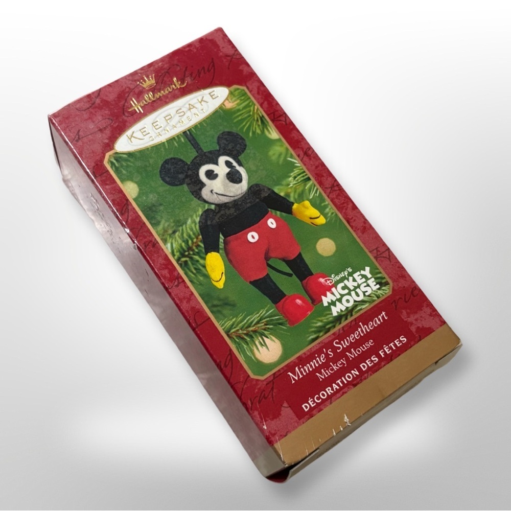 2001 Minnie's Sweetheart Hallmark Keepsake Mickey Mouse Christmas Ornament NIB